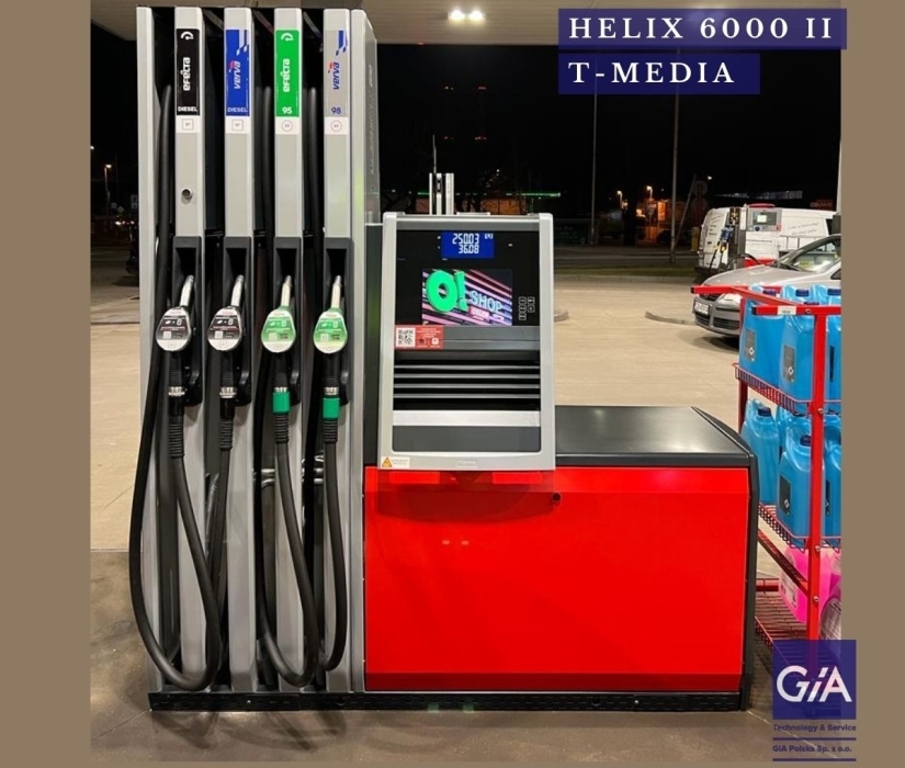 GIA Polska wyposaża. Helix 6000 II z T-Mediami na stacjach Orlenu.